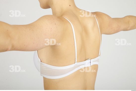 Whole Body Back Woman Underwear Bra Slim Studio photo references