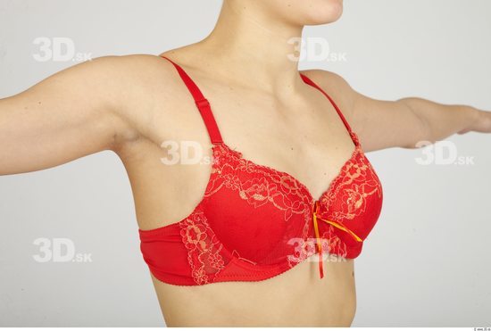 Chest Whole Body Woman Underwear Bra Slim Studio photo references