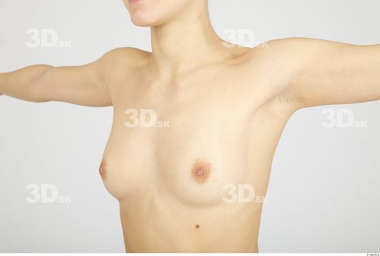 Chest Whole Body Woman Nude Slim Studio photo references