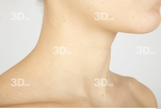 Neck Whole Body Woman Nude Slim Studio photo references