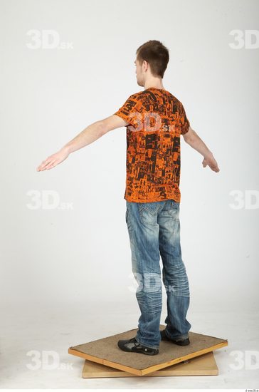 Whole Body Man Animation references Casual Slim Studio photo references