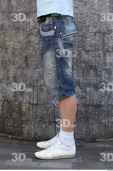 Leg Man White Casual Shorts Slim