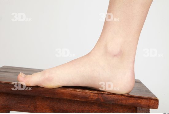 Foot Whole Body Woman Animation references Nude Casual Slim Studio photo references