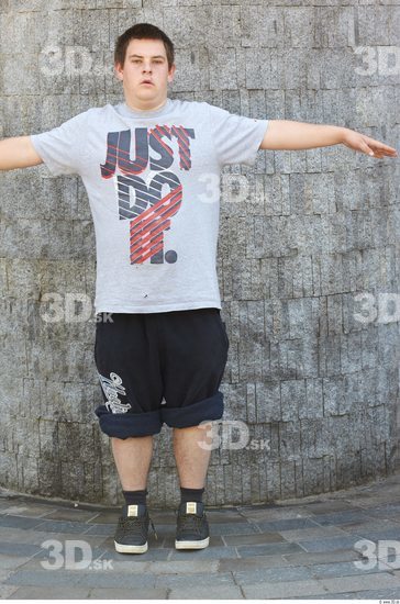 Whole Body Man T poses White Sports Overweight