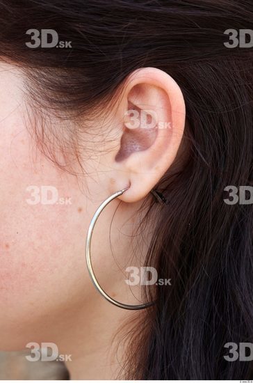 Ear Woman White Jewel Average