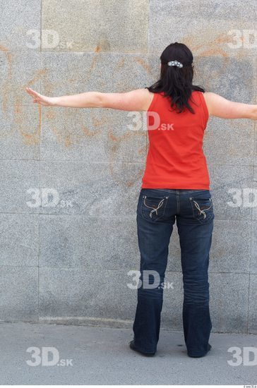 Whole Body Woman T poses White Casual Average