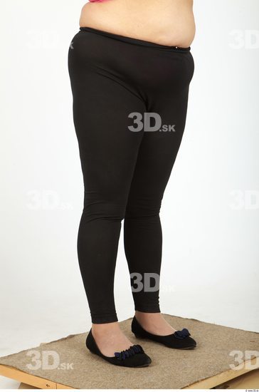 Leg Whole Body Woman Casual Overweight Leggings Studio photo references