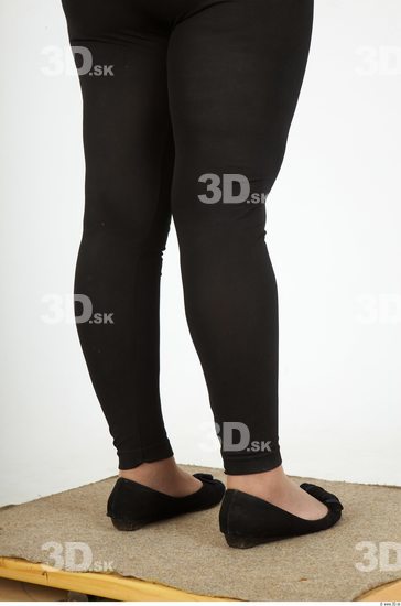 Calf Whole Body Woman Casual Overweight Leggings Studio photo references