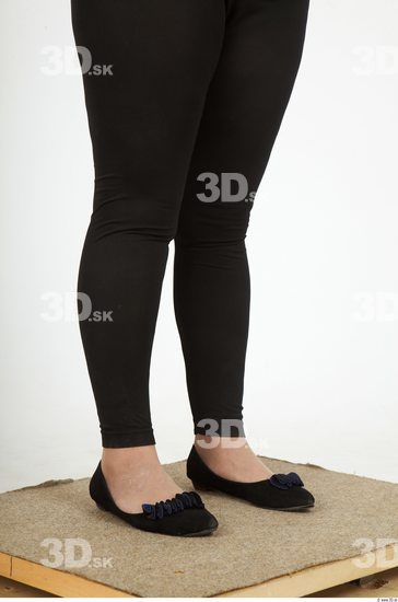 Calf Whole Body Woman Casual Overweight Leggings Studio photo references