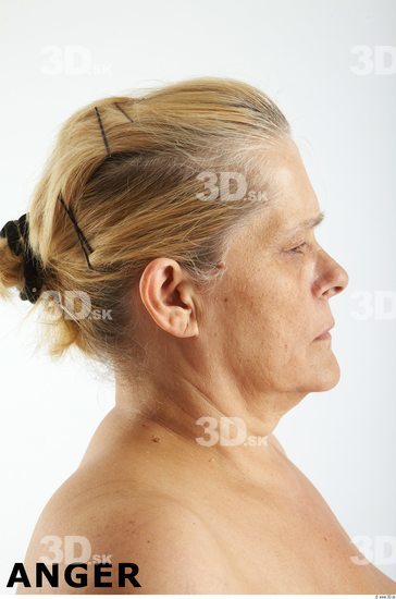 Face Emotions Woman White Overweight Wrinkles