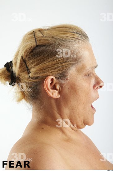 Face Emotions Woman White Overweight Wrinkles