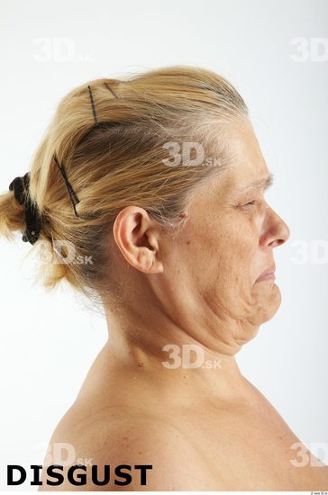 Face Emotions Woman White Overweight Wrinkles