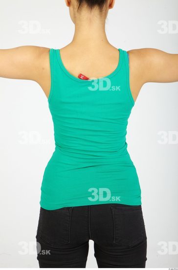 Upper Body Whole Body Woman Animation references Sports Singlet Slim Studio photo references