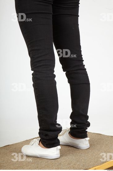 Calf Whole Body Woman Animation references Casual Jeans Slim Studio photo references