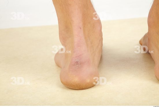 Foot Whole Body Man Nude Casual Athletic Studio photo references