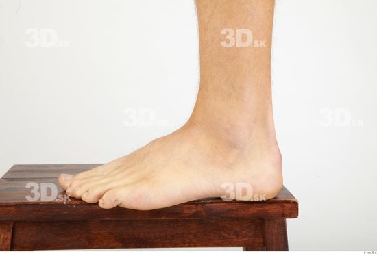 Foot Whole Body Man Nude Casual Athletic Studio photo references