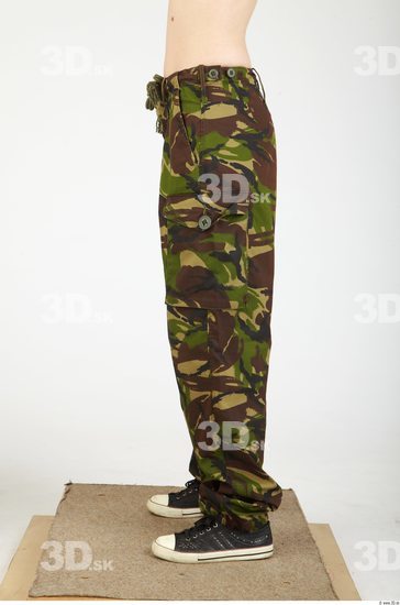 Leg Whole Body Woman Animation references Army Trousers Slim Studio photo references