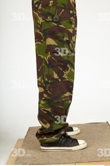 Calf Whole Body Woman Animation references Army Trousers Slim Studio photo references