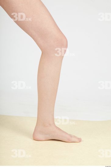 Calf Whole Body Woman Animation references Nude Slim Studio photo references