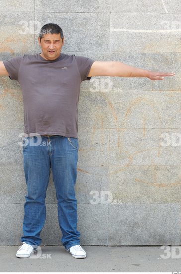 Whole Body Man T poses Another Casual Overweight