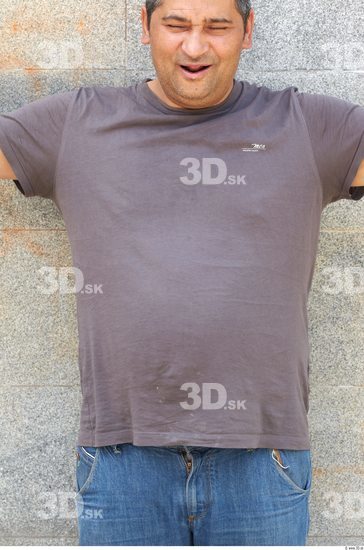 Upper Body Man Another Casual T shirt Overweight