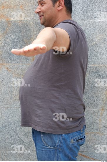 Upper Body Man Another Casual T shirt Overweight