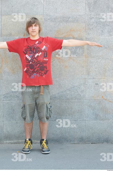 Whole Body Head Man T poses Casual Athletic Average Street photo references
