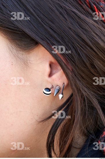 Ear Woman White Jewel Average