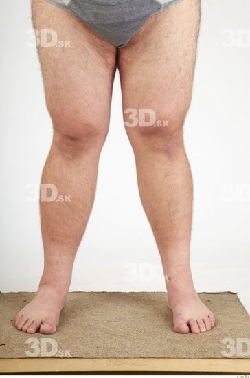 Calf Whole Body Man Hairy Nude Casual Overweight Studio photo references