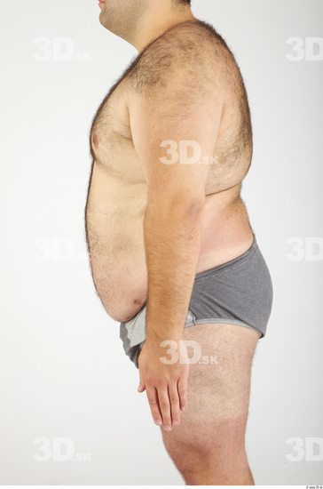 Arm Whole Body Man Nude Casual Overweight Studio photo references