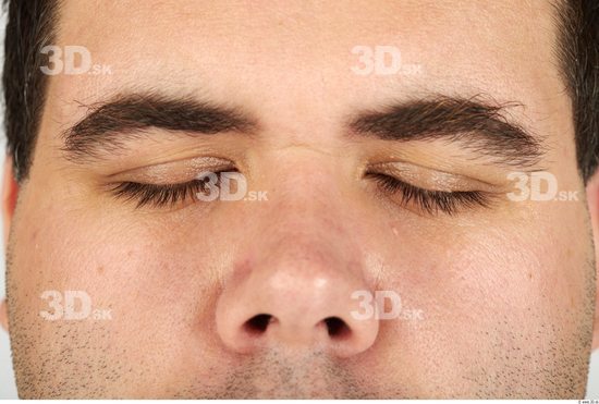 Eye Whole Body Man Casual Overweight Studio photo references