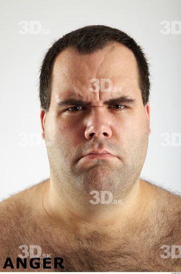 Face Emotions Man White Overweight