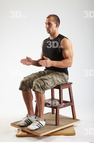 Whole Body Man Artistic poses White Sports Athletic