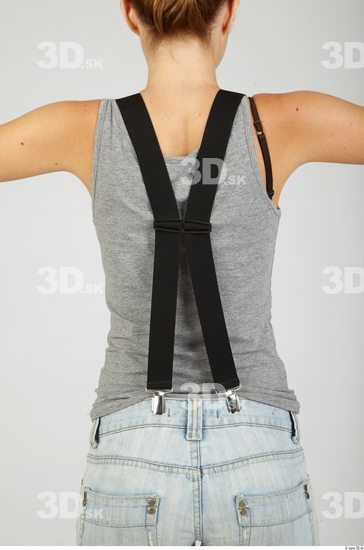 Upper Body Whole Body Woman Casual Singlet Slim Studio photo references