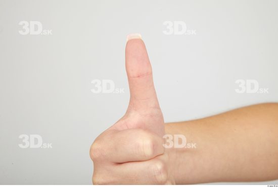 Fingers Whole Body Woman Casual Slim Studio photo references