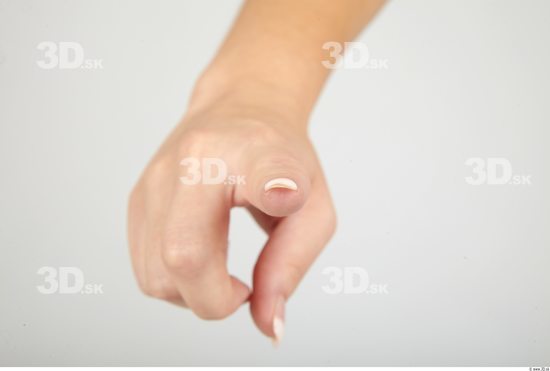 Fingers Whole Body Woman Casual Slim Studio photo references