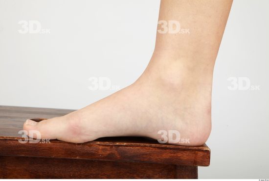 Foot Whole Body Woman Nude Casual Slim Studio photo references