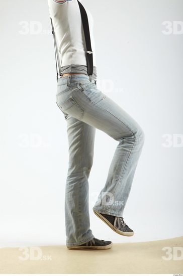 Leg Woman Animation references White Casual Jeans Slim