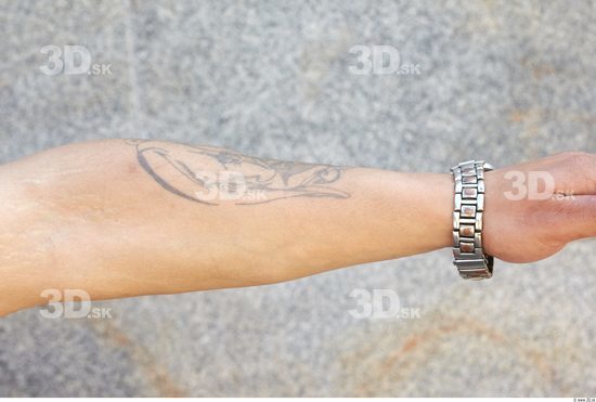 Forearm Man White Tattoo Nude Average