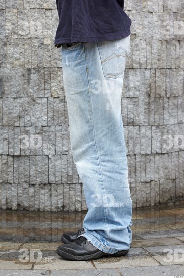 Leg Head Man Woman White Casual Jeans Slim Chubby Street photo references