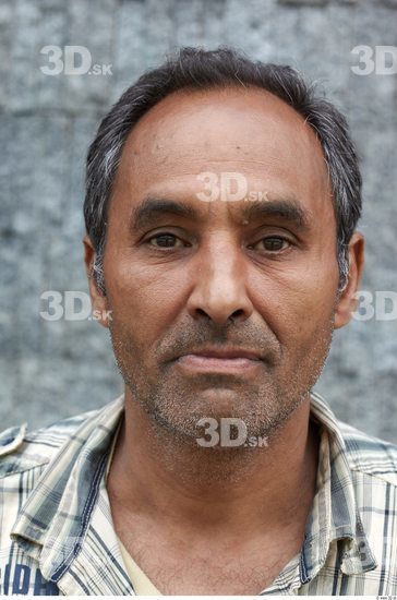 Head Man White Chubby Bearded Street photo references