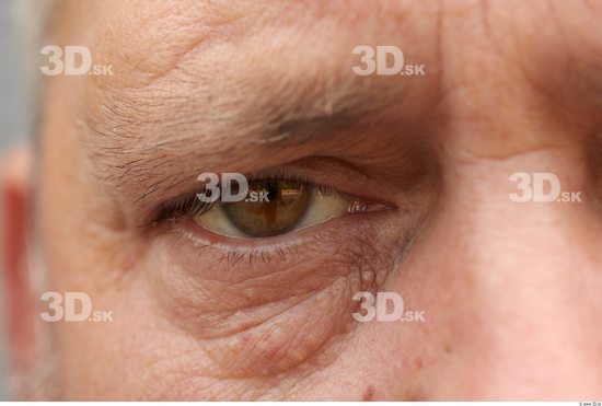 Eye Man White Overweight Wrinkles