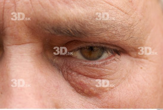 Eye Man White Overweight Wrinkles