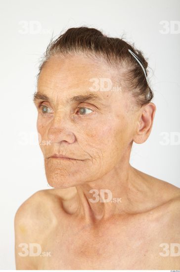 Whole Body Head Woman Slim Wrinkles Studio photo references