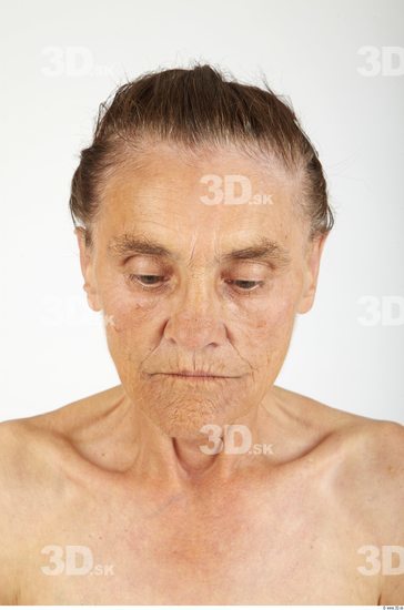 Whole Body Head Woman Slim Wrinkles Studio photo references