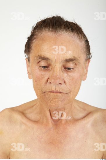 Whole Body Head Woman Slim Wrinkles Studio photo references