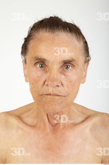 Whole Body Head Woman Slim Wrinkles Studio photo references