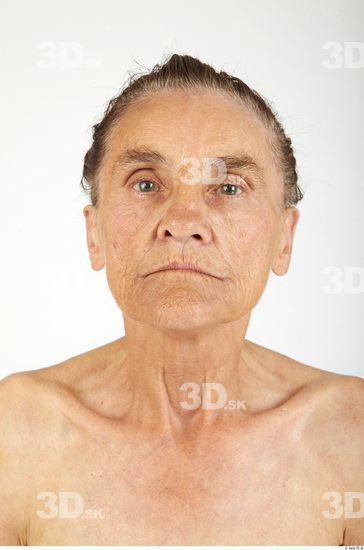 Whole Body Head Woman Slim Wrinkles Studio photo references