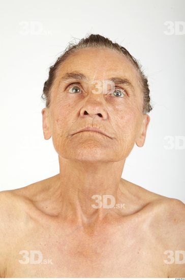 Whole Body Head Woman Slim Wrinkles Studio photo references