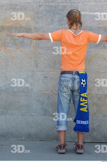 Whole Body Head Man Woman T poses White Casual Slim Chubby Street photo references